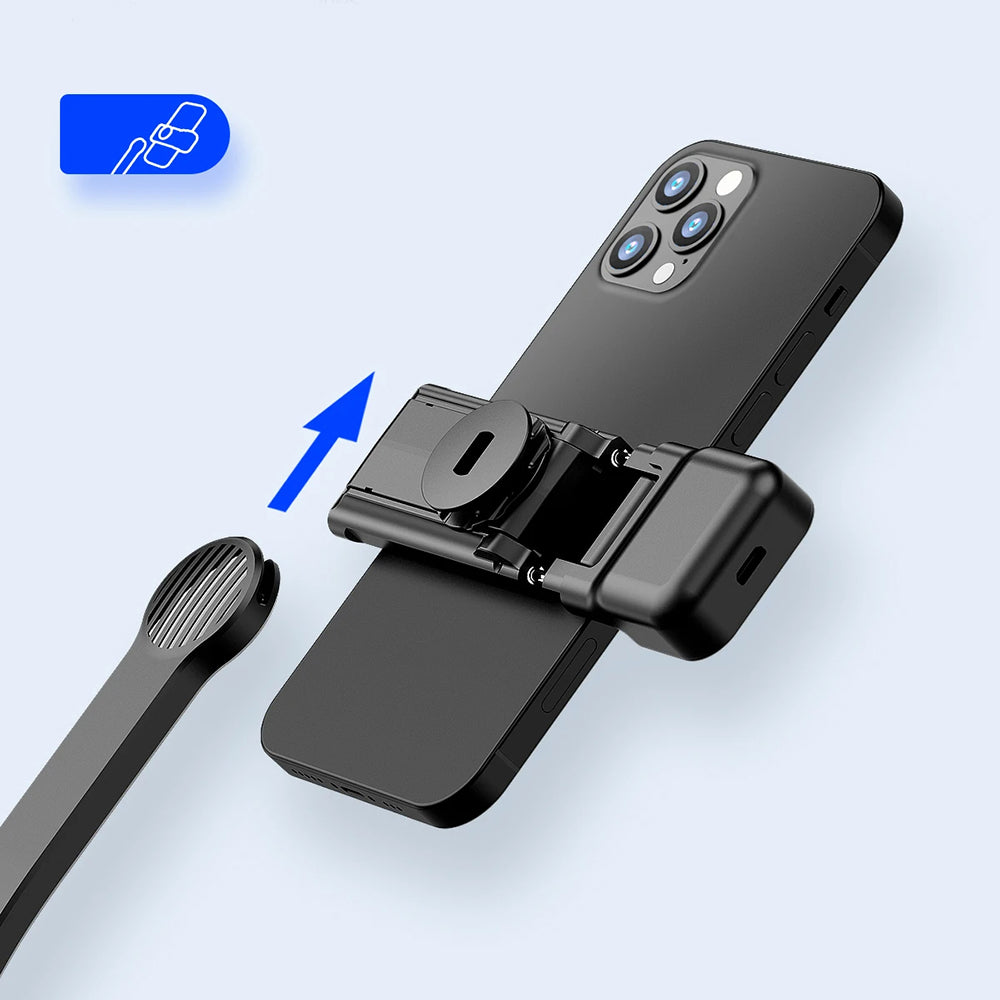 Selfie Stick Bluetooth Techsuit C01s, Universeel, Zwart