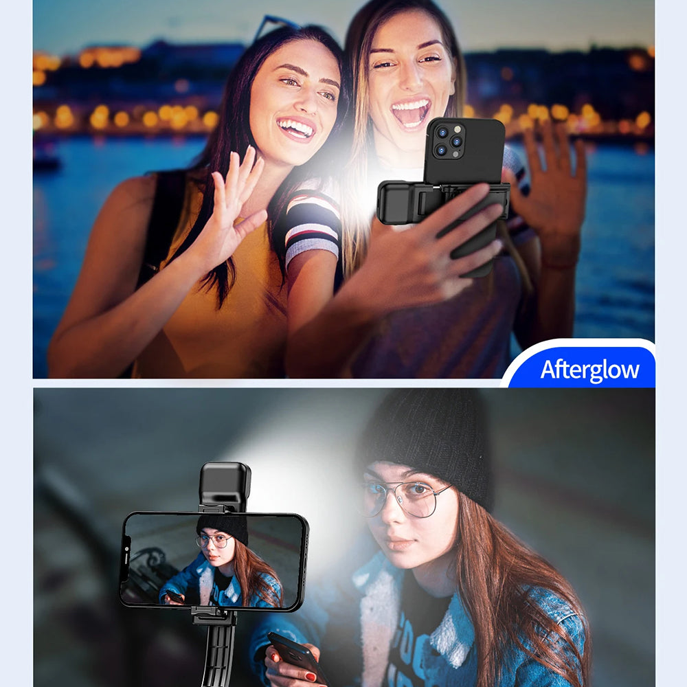 Selfie Stick Bluetooth Techsuit C01s, Universeel, Zwart