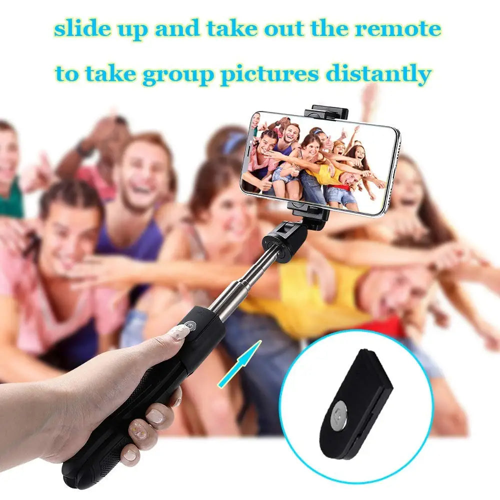 Selfie Stick Bluetooth Techsuit K06, Universel, Noir