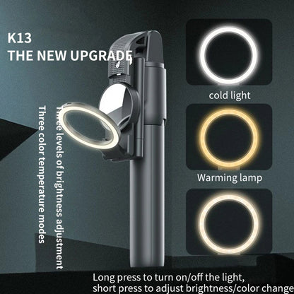 Perche à selfie Bluetooth Techsuit K13, Universelle, Noire