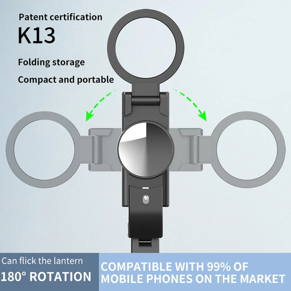 Perche à selfie Bluetooth Techsuit K13, Universelle, Noire