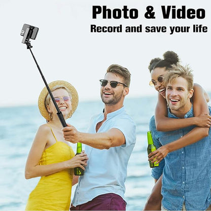 Selfie Stick Bluetooth Techsuit K22, Universeel, Zwart
