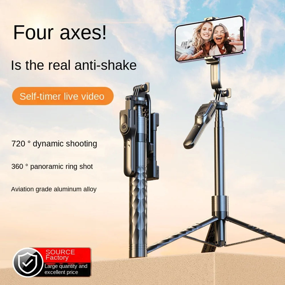 Selfie Stick Bluetooth Techsuit K28, Universeel, Zwart