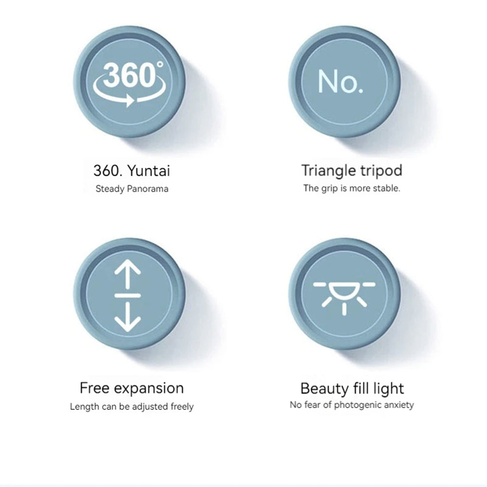 Selfie Stick Bluetooth Techsuit K28, Universeel, Zwart