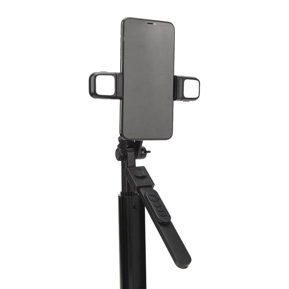 Selfie Stick Bluetooth Techsuit K30S, Universeel, Zwart