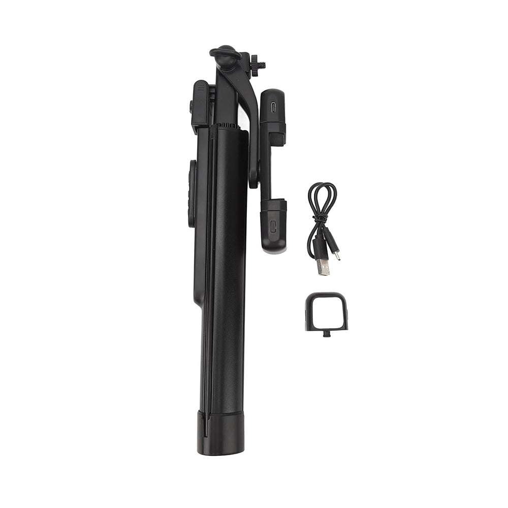 Selfie Stick Bluetooth Techsuit K30S, Universeel, Zwart