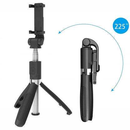 Selfie Stick Bluetooth Techsuit L01, Universeel, Zwart
