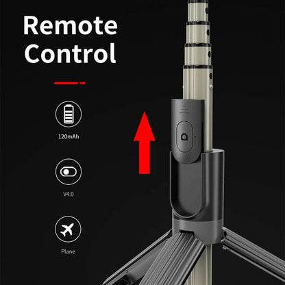 Selfie Stick Bluetooth Techsuit L07, Universeel, Zwart