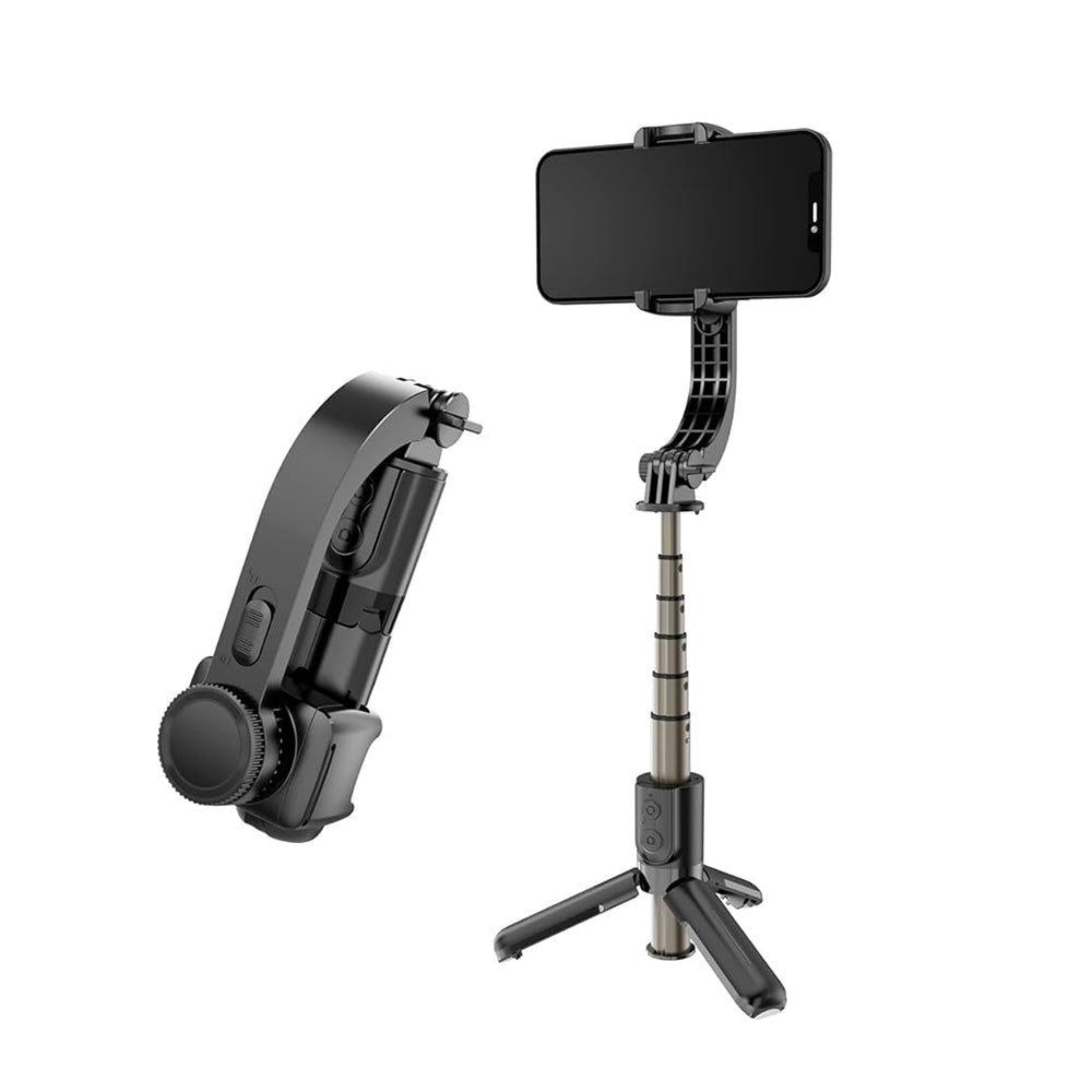 Selfie Stick Bluetooth Techsuit L08Mini, Universel, Noir