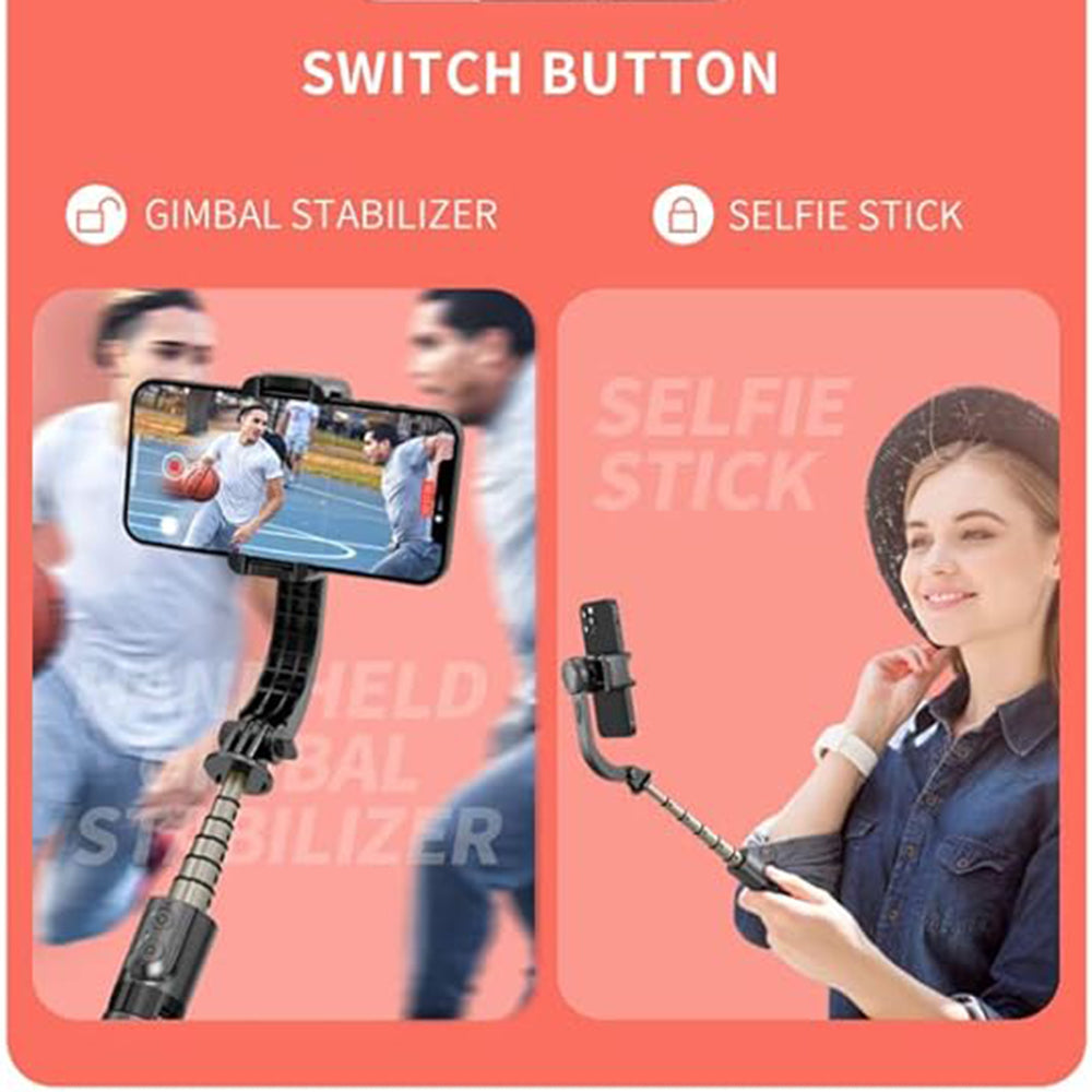 Selfie Stick Bluetooth Techsuit L08Mini, Universel, Noir