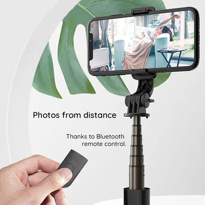 Selfie Stick Bluetooth Techsuit L10, Universeel, Zwart