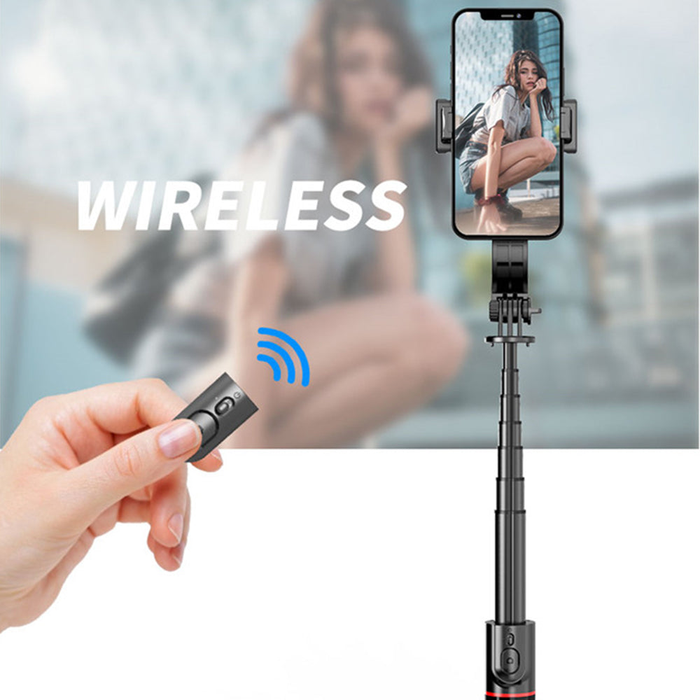 Selfie Stick Bluetooth Techsuit L12, Universeel, Zwart