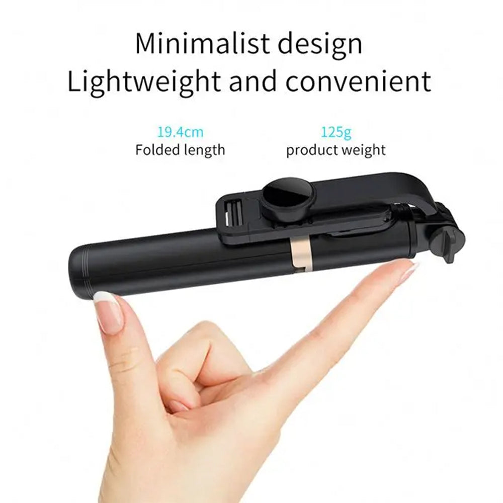 Selfie Stick Bluetooth Techsuit Q03, Universal, Black