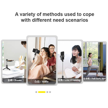 Selfie Stick Bluetooth Techsuit Q11s, Universel, Noir