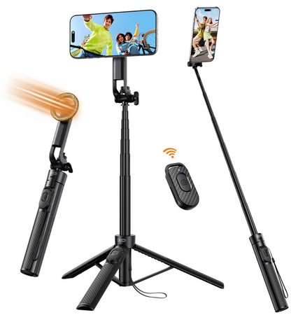Selfie Stick Bluetooth XO Design SS30, Universeel, Zwart