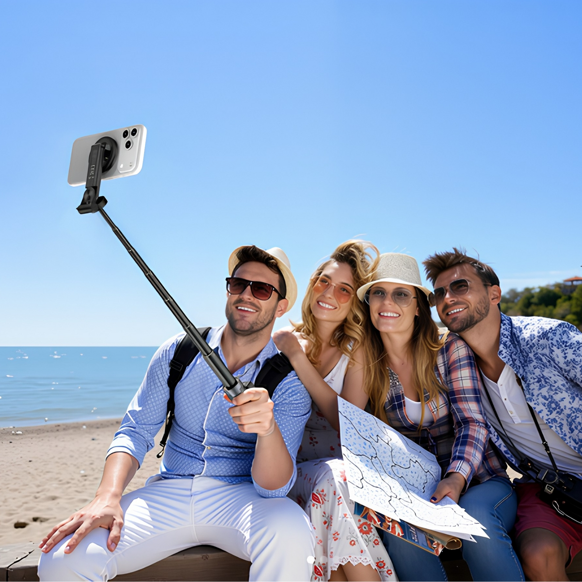 Selfie-Stick Bluetooth XO Design SS25 Pro, Universal, Schwarz