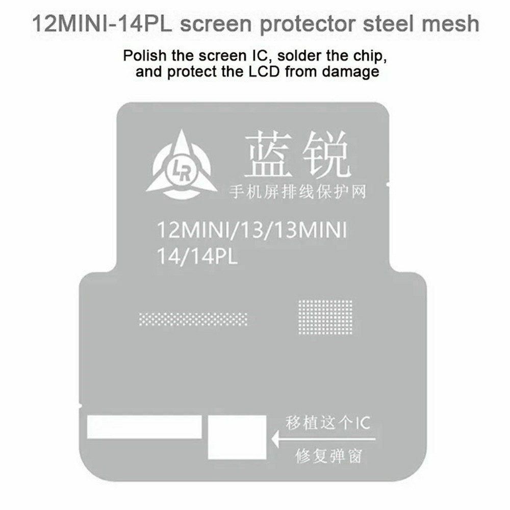 Grille BGA Lanrui pour Apple iPhone 11 - 15 Series