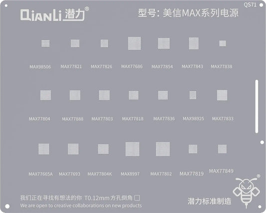 BGA-mal QIANLI QS71 voor Mxim Max-serie