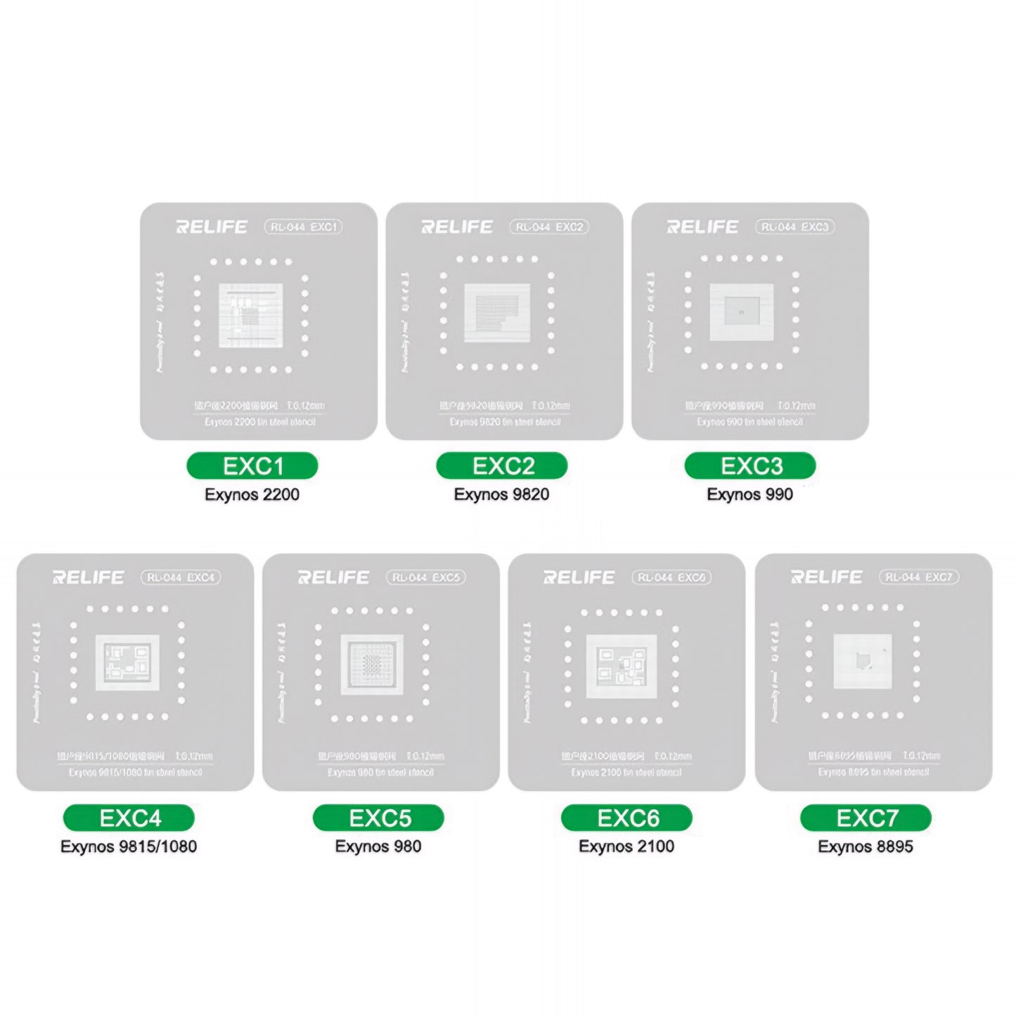 BGA-Schablone Relife RL-044 für Android-CPU