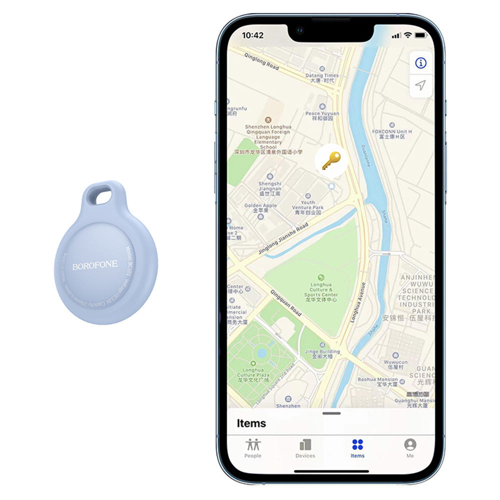 SmartTag Borofone BC101 Exquisite für iOS-Serie, Schwarz