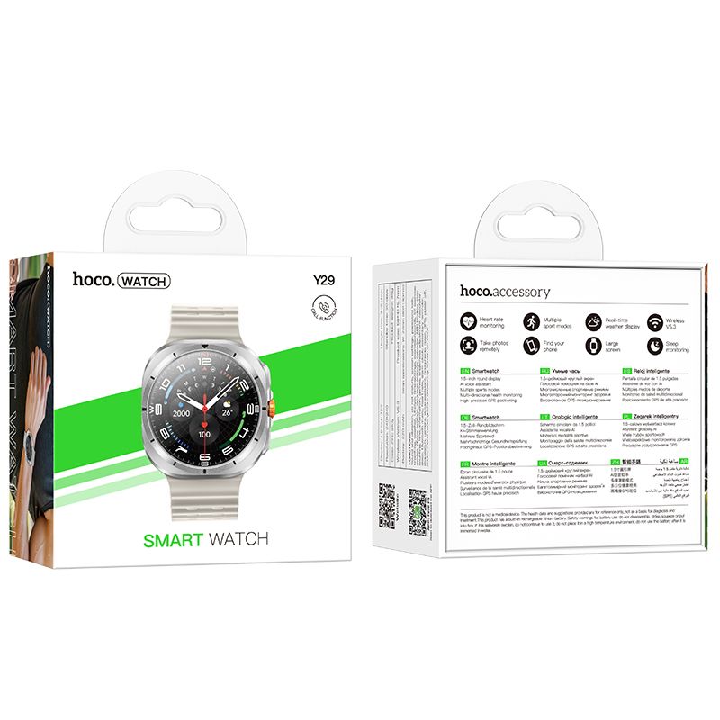 Smartwatch HOCO Y29 Call, Silber