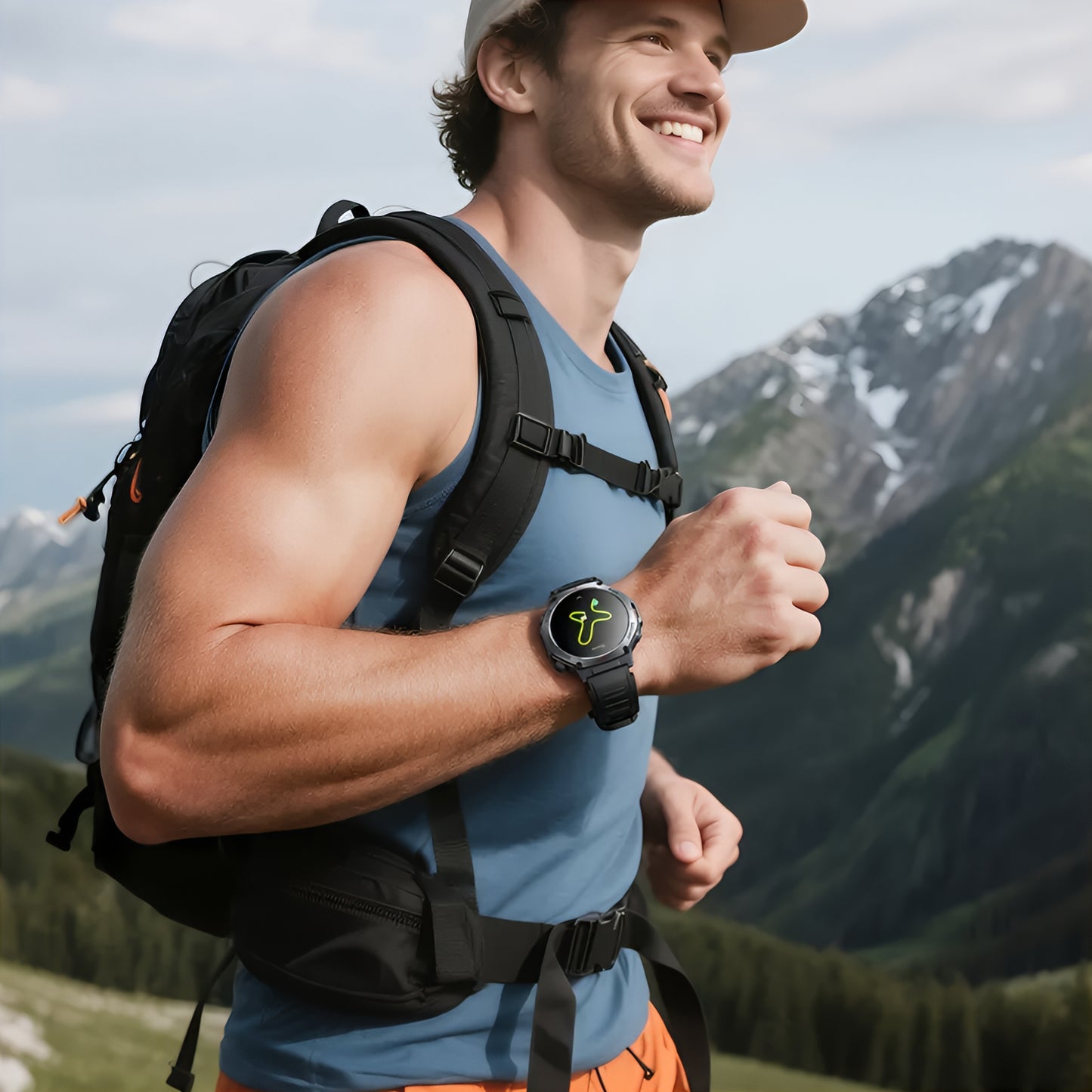 Smartwatch HOCO Y37 Call, Zwart