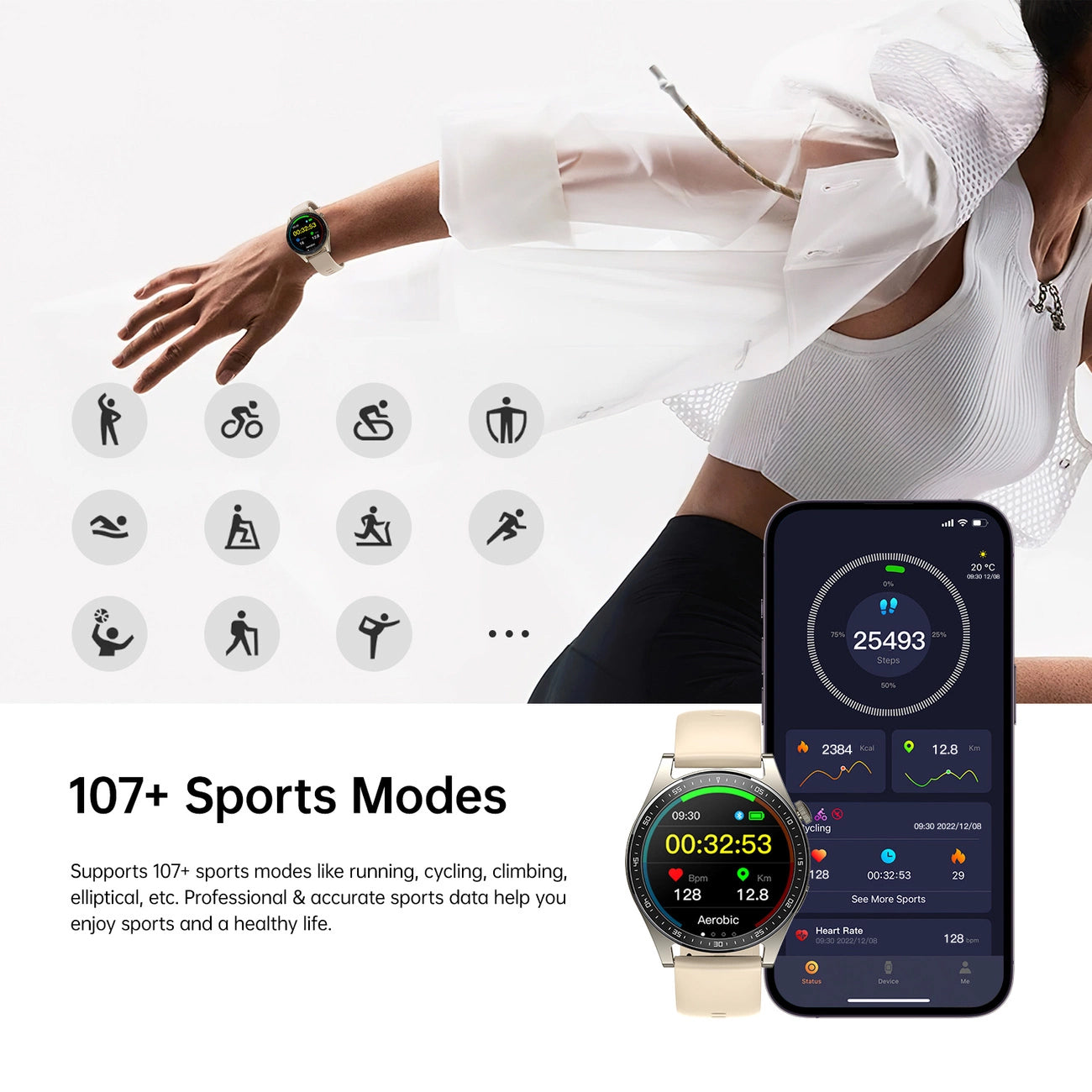 Smartwatch Joyroom JR-FC2 Call, Goud