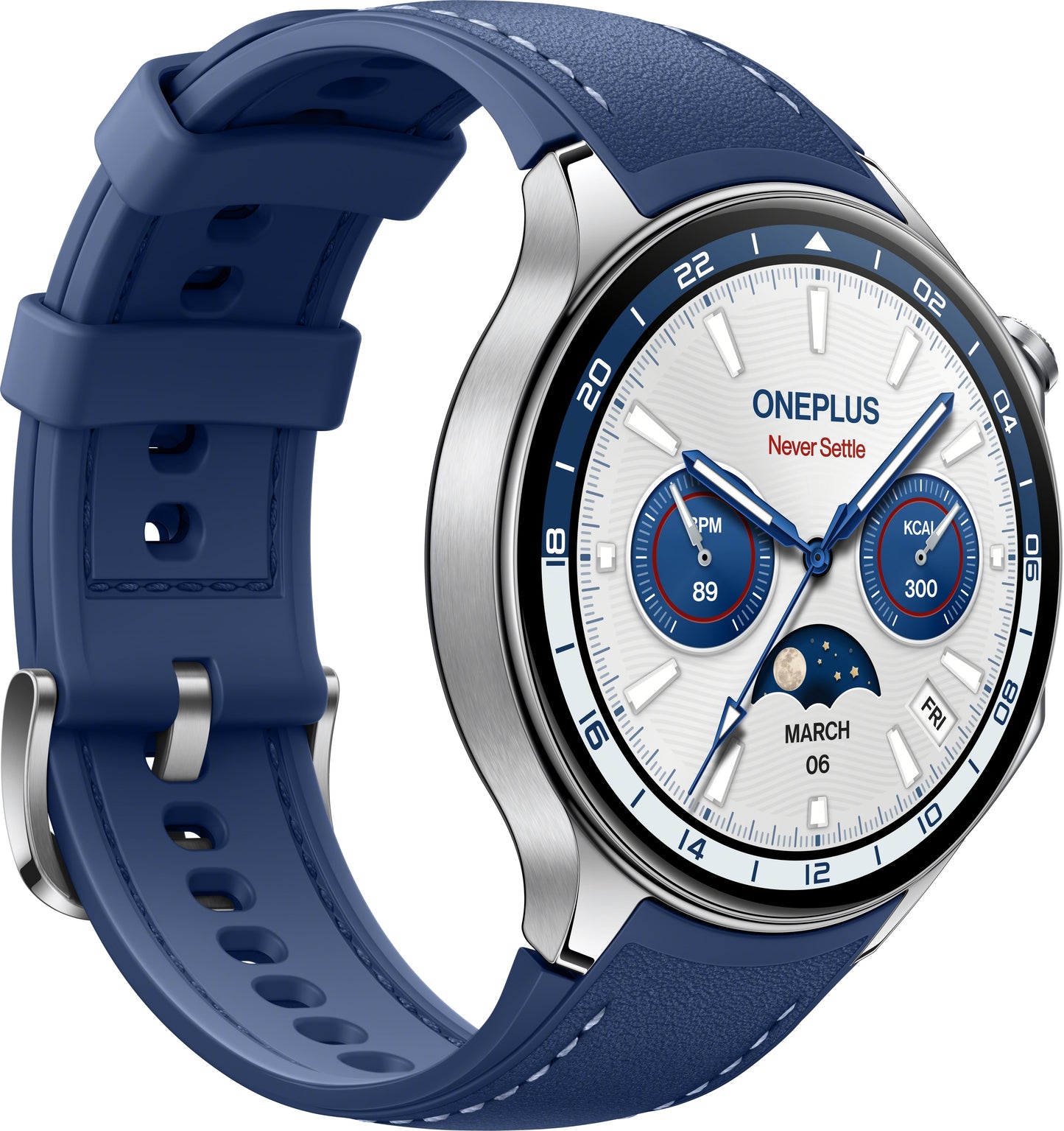 Smartwatch OnePlus Watch 2, Blauw 5491100076