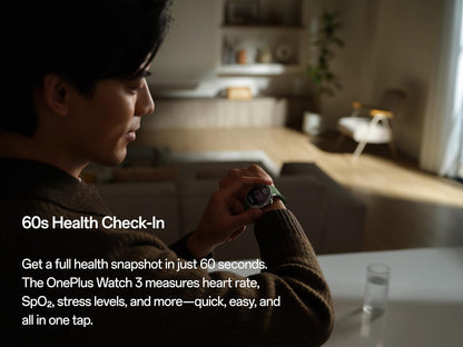 Smartwatch OnePlus Watch 3, 46mm, Noir 5491100340