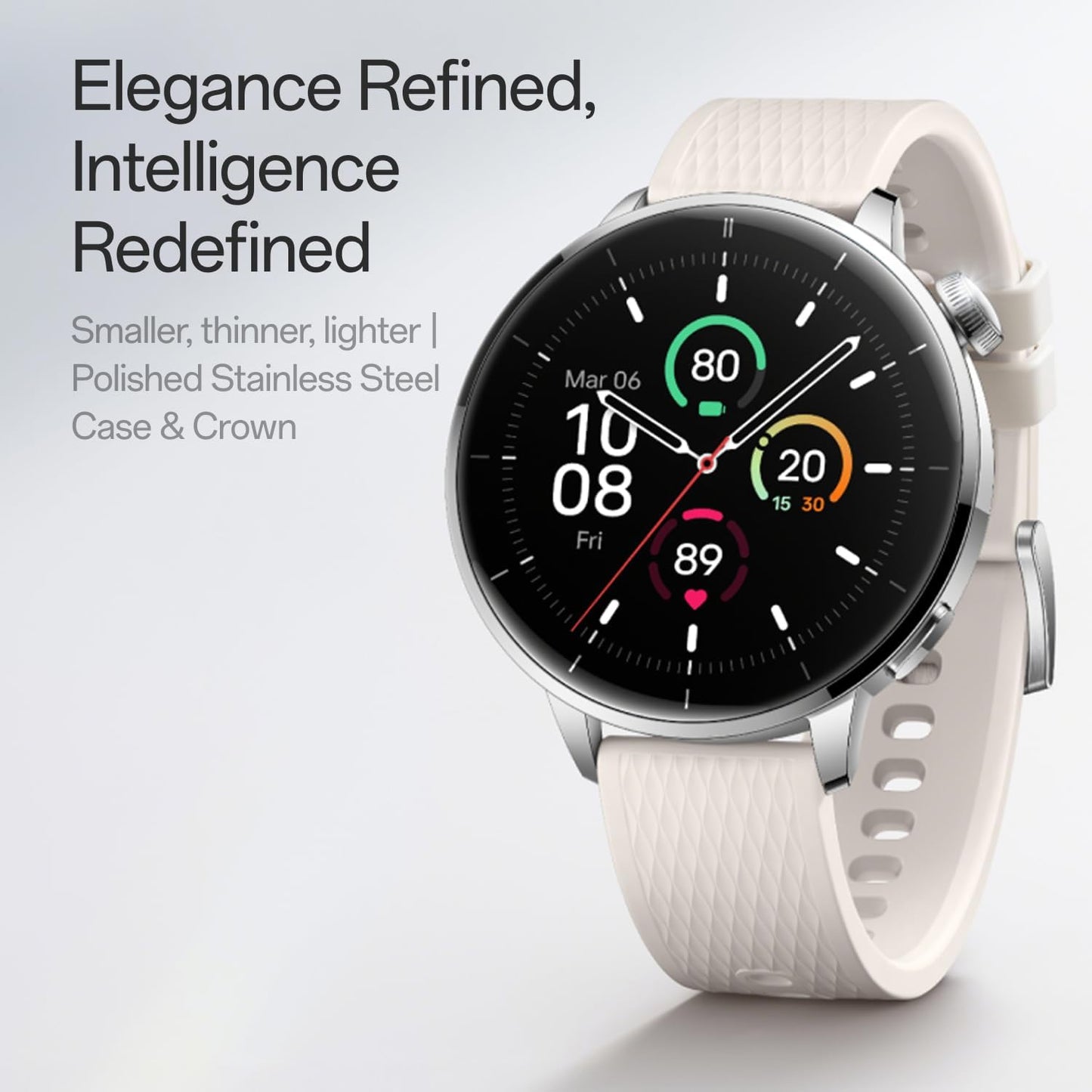 Smartwatch OnePlus Watch 3, 43mm, Zwart 5491100421