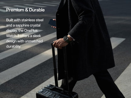 Smartwatch OnePlus Watch 3, 46mm, Noir 5491100340