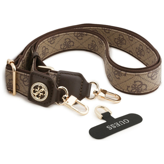 Telefoonkoord Guess 4G Strass Metalen Logo, Bruin