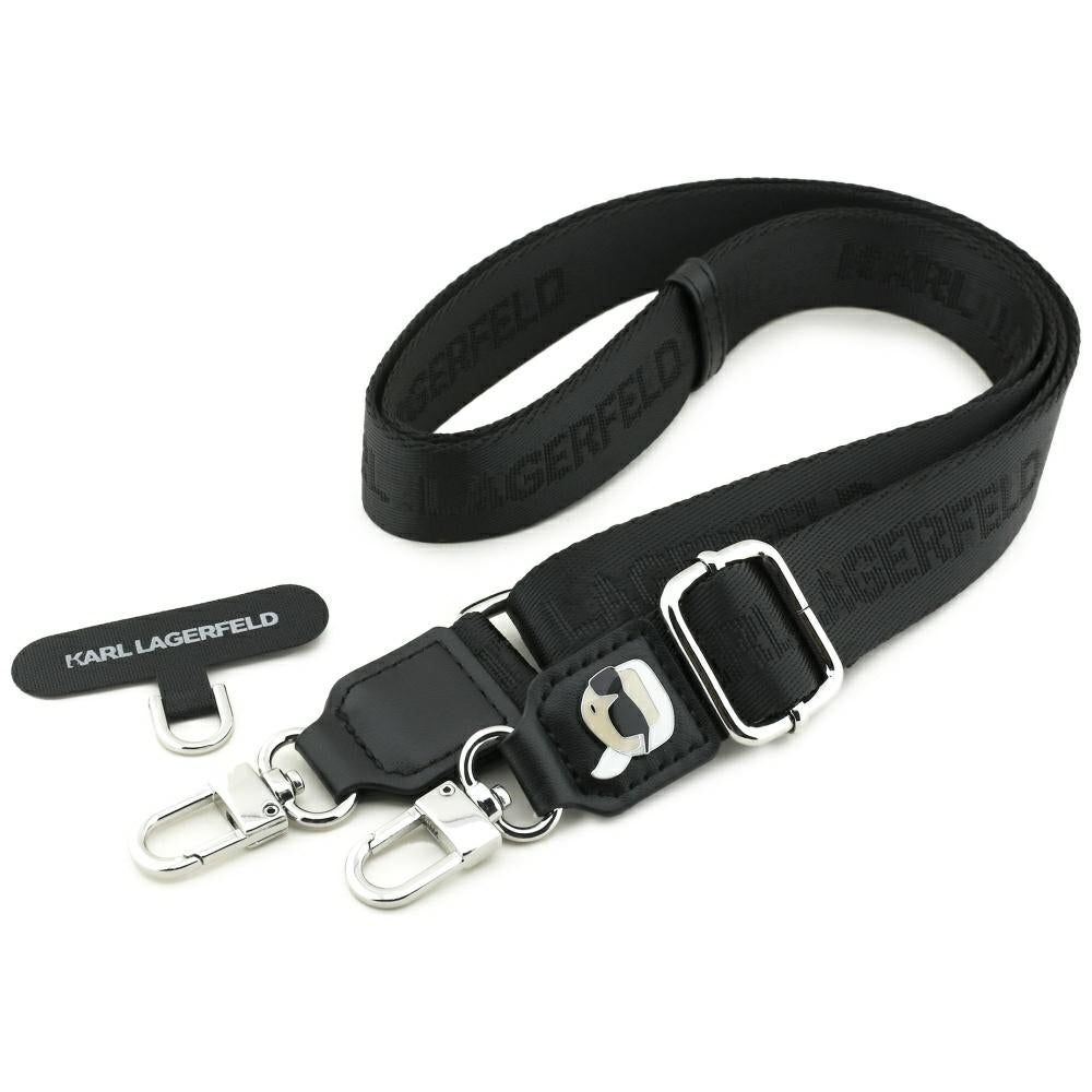 Karl Lagerfeld Telefoonkoord Karl Metal Logo, Zwart