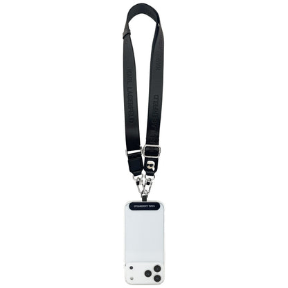 Karl Lagerfeld Telefoonkoord Karl Metal Logo, Zwart