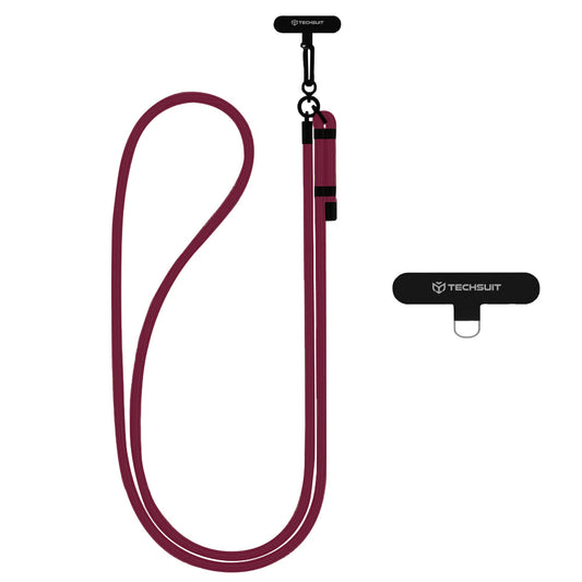 Telefoonkoord Techsuit RCS1-28, Donkerrood
