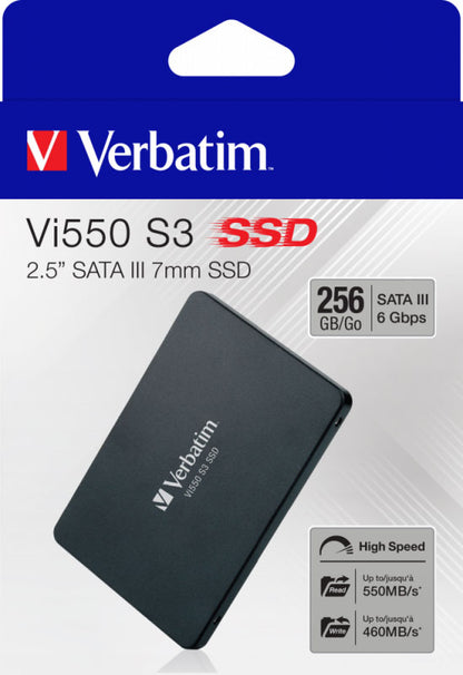 Solid State Drive (SSD) Verbatim VI550 S3, 256GB, 2,5 Zoll, SATA III 49351