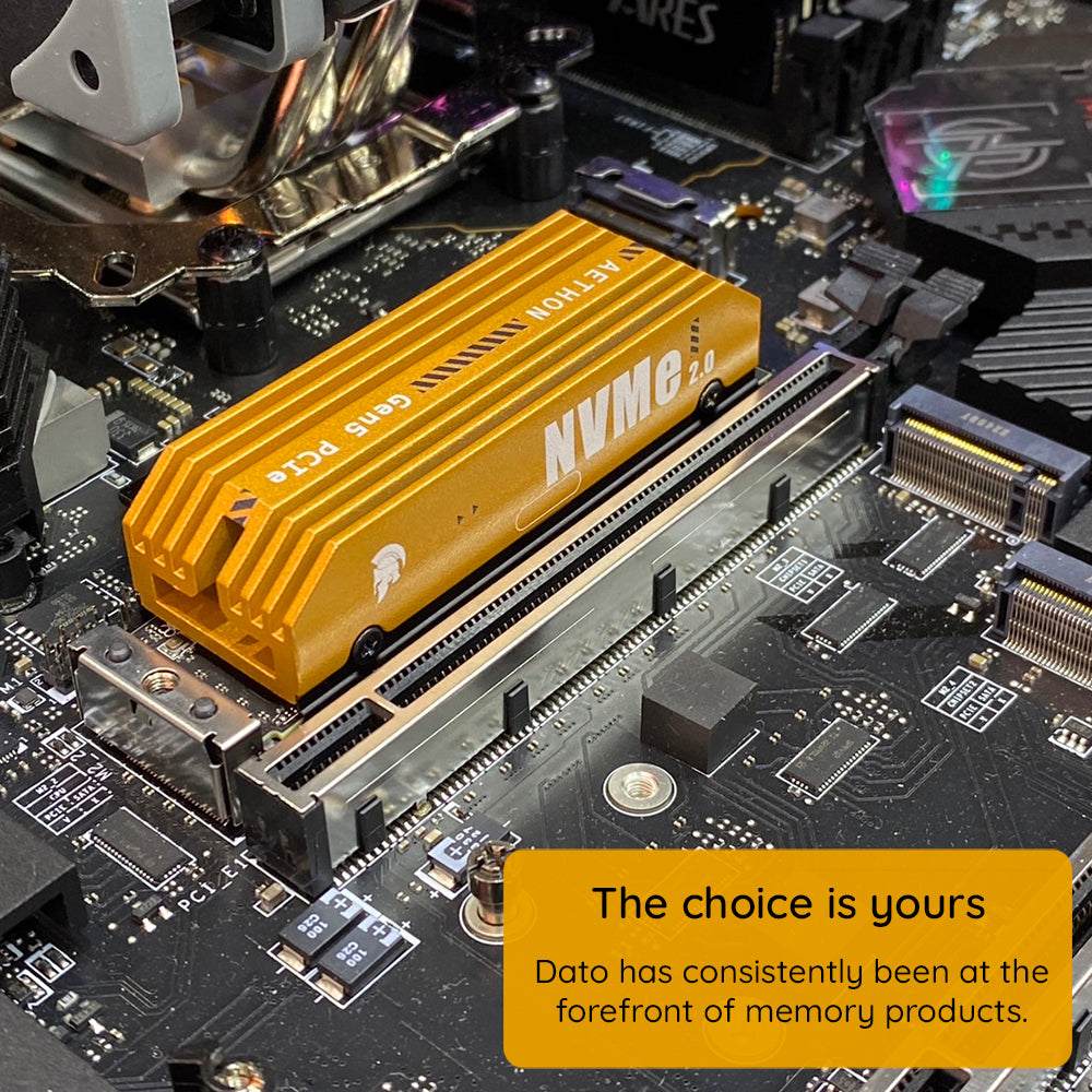 Solid State Drive (SSD) Dato Ares Aethon, NVME M.2, PCIe Gen5x4, 4TB, Zwart ARSAT-4TB