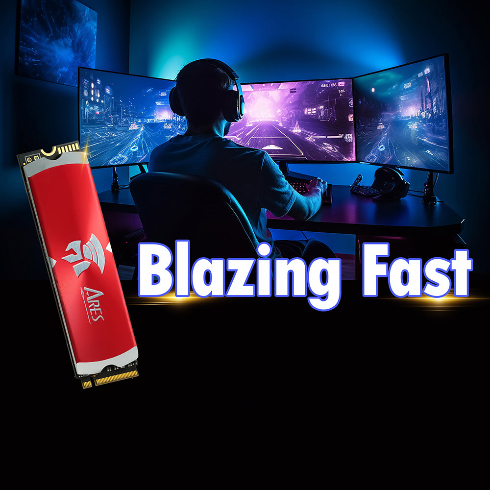 Solid State Drive (SSD) Dato Ares Dark Sword, NVME 1.4, PCIE Gen4x4, 1TB, Zwart ARSDSK-1TB