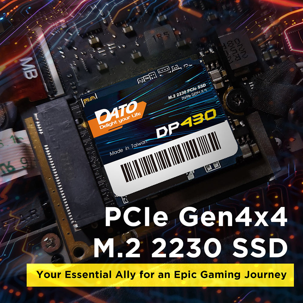 Solid State Drive (SSD) Dato DP430, NVME M.2 2230, PCIE Gen4x4, 1TB, Schwarz DP430SSD-1TB
