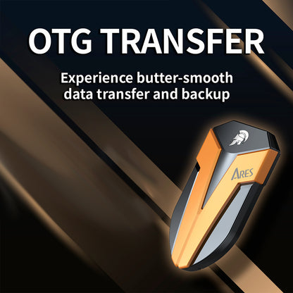 Solid State Drive (SSD Extern) Dato Ares Amber Shield, 2TB, Zwart ARSASE-2TB