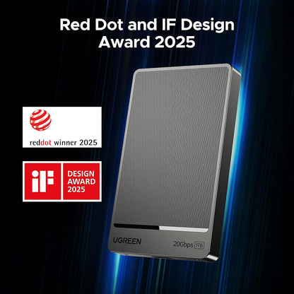 Solid State Drive (Externe SSD) UGREEN 35270, 1TB, Gri