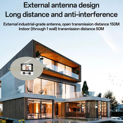 Yesido KM27 deurbel, Wi-Fi, 2K, Wit