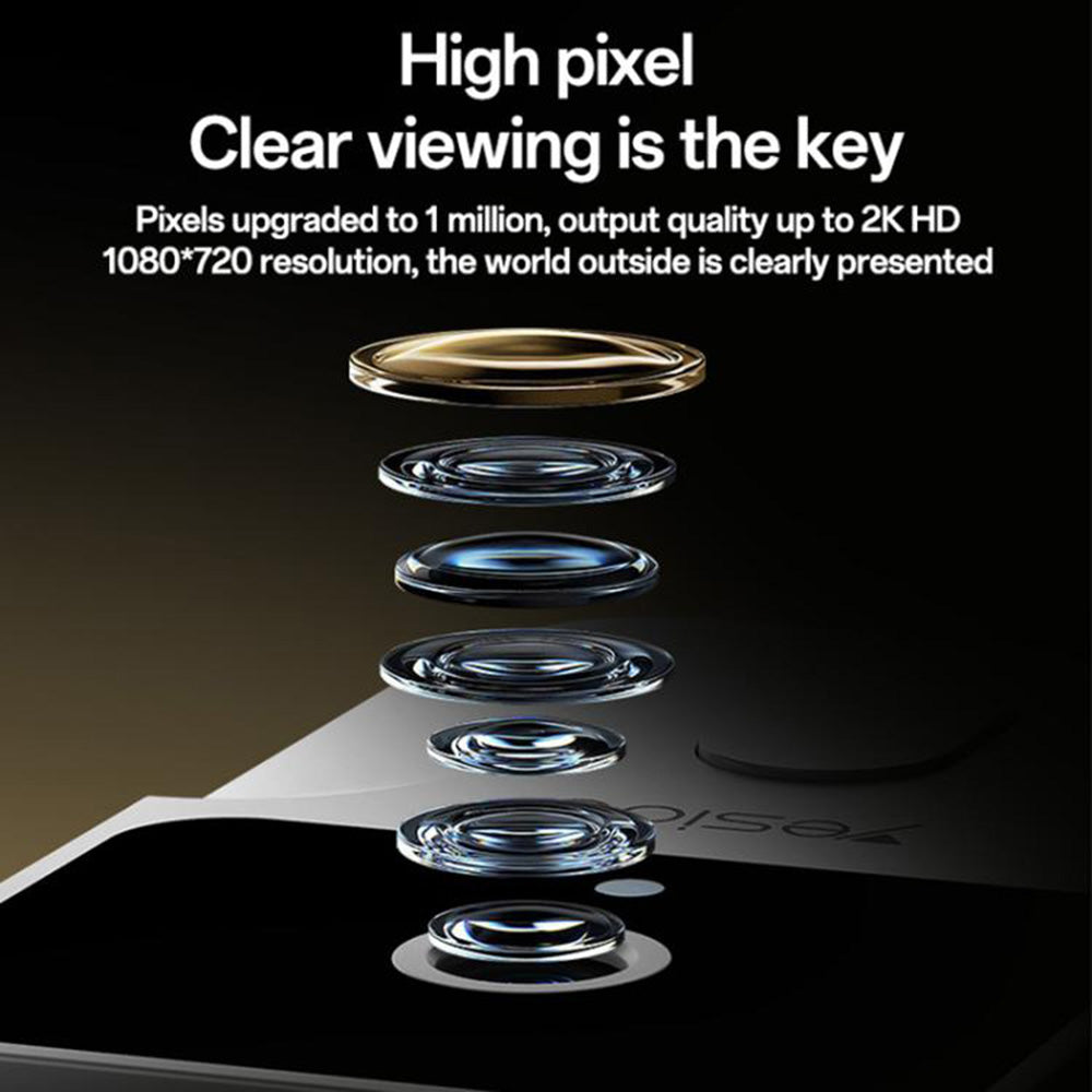 Yesido KM27 deurbel, Wi-Fi, 2K, Wit