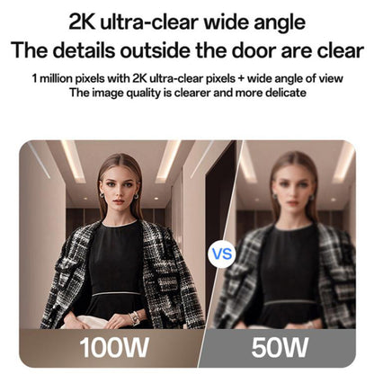 Yesido KM27 deurbel, Wi-Fi, 2K, Wit