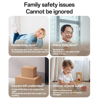 Yesido KM27 deurbel, Wi-Fi, 2K, Wit