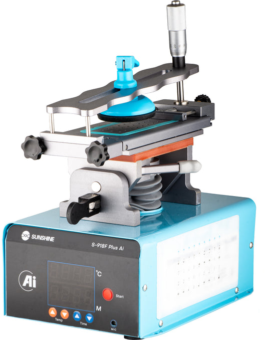 Touchscreen Display Scheidingsstation Sunshine S-918F Plus, Blauw