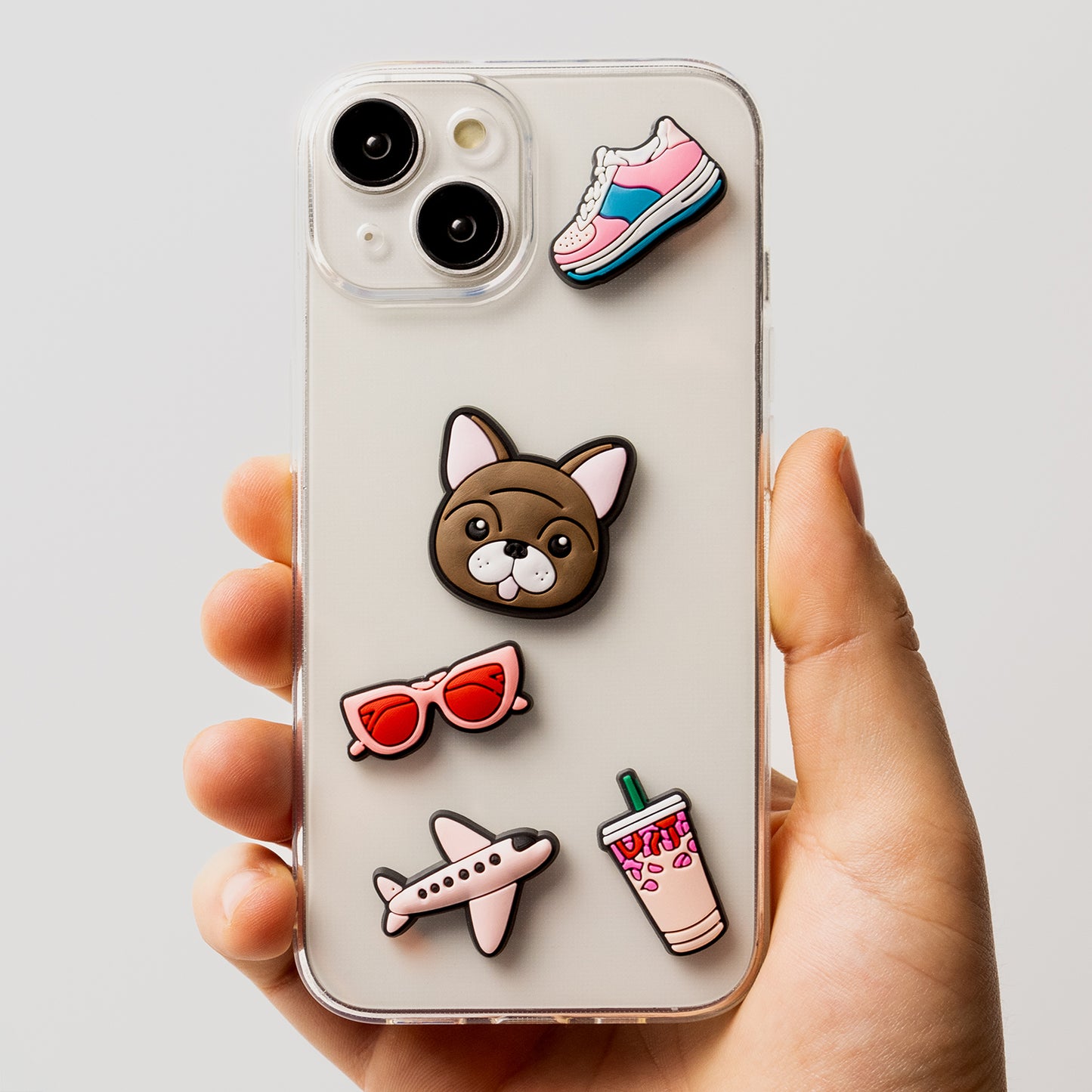 3D OEM Lifestyle Sticker for Phone / Tablet Case, Set of 5, Pink