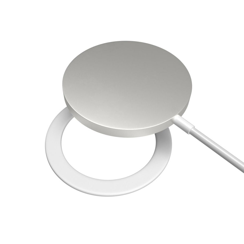 Metalen Sticker Vast, Wit