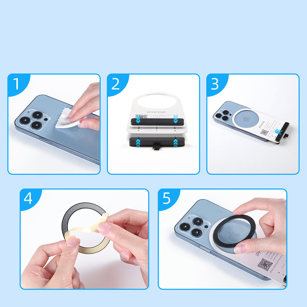 Metalen Sticker Joyroom M3, Set van 2 stuks, Roze