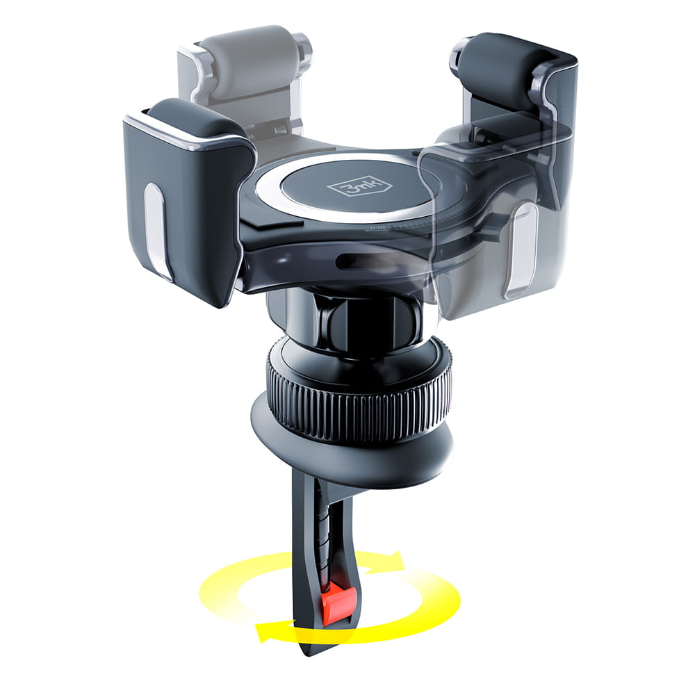 Support Auto 3MK Memo Hug, 4.5 pouces - 6.7 pouces, Noir